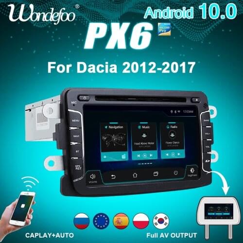 DSP IPS 4GB 64G Android 9.0 car multimedia GPS For Dacia Sandero Duster Captur Lada Xray 2 Logan 2 Dokker Lodgy 2012-2017