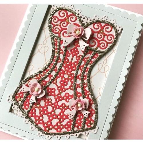 Small Size Cute Corset Metal Cutting Dies Stencils for DIY Scrapbooking/photo album Decorative Embossing DIY Paper Cards