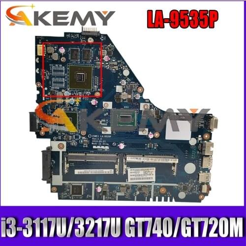Z5WE1 LA-9535P Mainboard For ACER Aspire E1-570 E1-570G Laptop Motherboard W/ i3-3117U/3217U GT740/GT720M GPU 100% Fully Tested