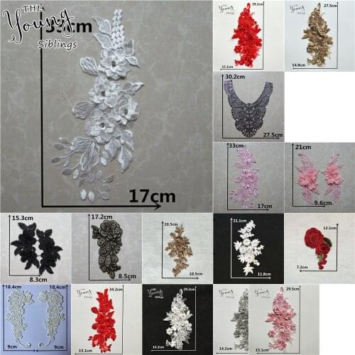 Fashion style Embroidery Lace Fabric DIY Trims Sewing Lace Collar Dresses needlework Accessorie Craft Supplies Scrapbooking