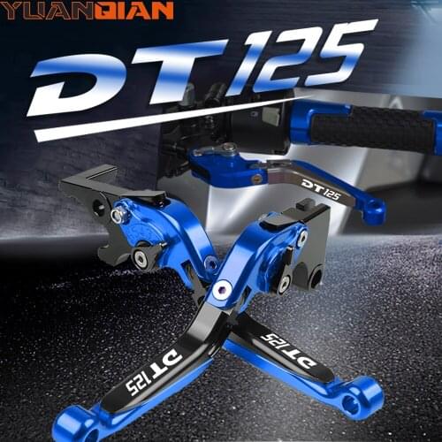 Motorcycle Adjustable Folding CNC Brake Clutch Levers For YAMAHA DT125 DT 125 1987-2005 2004 2003 2002 2001 2000 1999 1998 1997