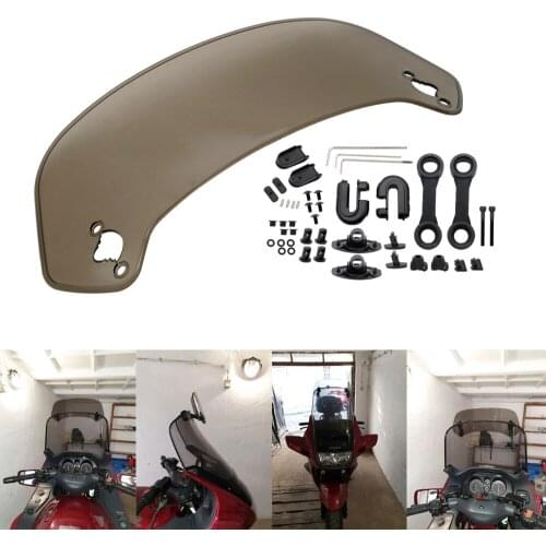New Motorcycle Risen Adjustable Wind Screen Windshield Spoiler Air Deflector for BMW Kawasaki Z900 Honda Suzuki Yamaha