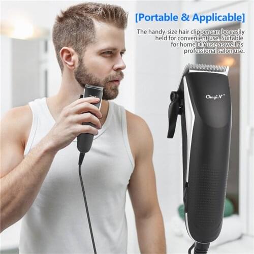 Professional Hair Trimmer Rechargeable Electric Hair Clipper Mens Haircut Men Beard Trimmer With 10 Limit Combs +Scissor