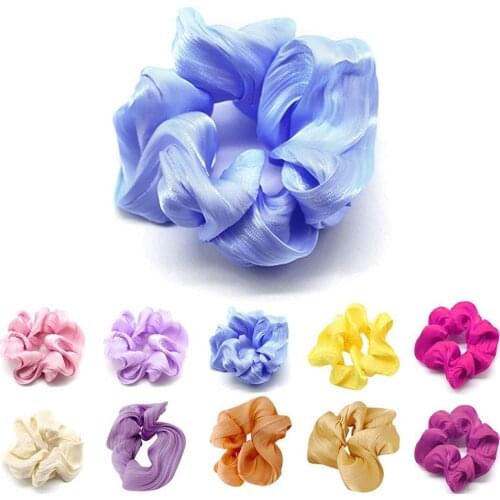 1pc Candy Colors Hair Rope Hair Scrunchy Elastic Fashion Vintage Hair Tie Ponytail Holder For Girls & Women Hair Accessories