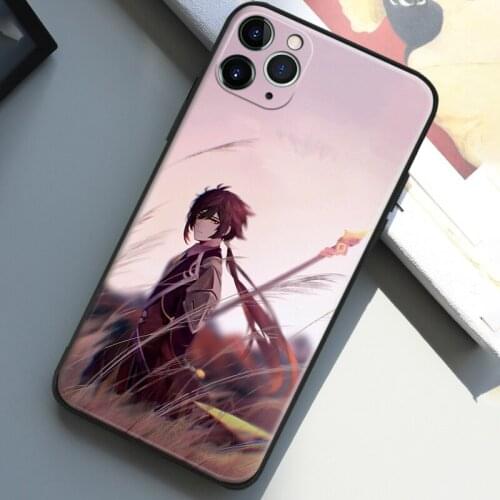 Genshin Impact Zhongli fanart For IPhone Se 6 6s 7 8 Plus X XR XS 11 12 Mini Pro Max Glass TPU Silicone Phone Case Cover Shell