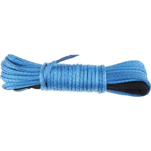 1/5" x 50' 7700LBs Synthetic Winch Line Cable Rope with Sheath ATV UTV