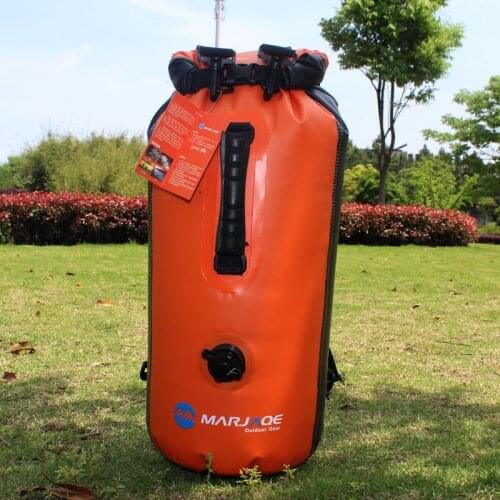 Shoulder waterproof bag, waterproof bucket bag with air nozzle, inflatable double waterproof tracing bag in stock