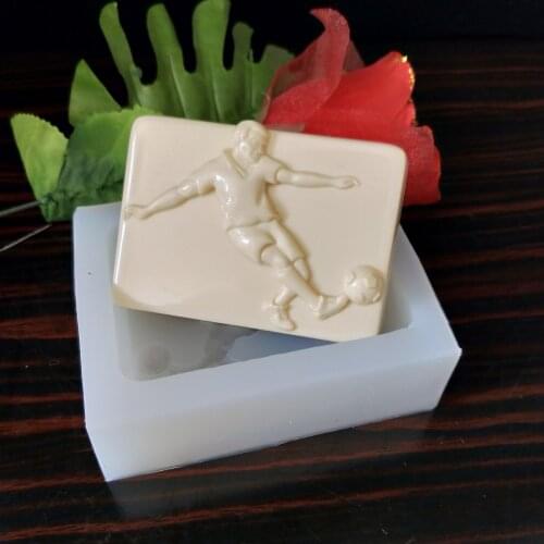 TS0101 PRZY play football silicone mold soap mould sports handmade soap making molds candle silicone mold resin clay mold