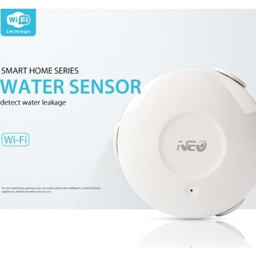 Neo NAS-WS02W Smart WIFI Water Flood Sensor WI-FI Water Leakage Detector App Notification Alerts Leak Water Sensor Alarm Home