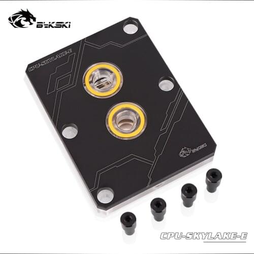 Bykski CPU Water Block use for INTEL LGA3647 / SKYLAKE Socket / Copper Radiator Block Liquid Cooling System / Metal Cover Black
