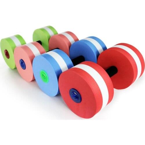 2pcs Yoga Fitness Pool Exercise EVA Water Aquatics Dumbbell Women Dumbbells Set for Fitness Training