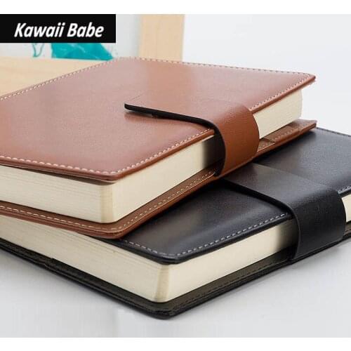 Journal Notebooks Time Management Planner Office Accessories A5 B5 Hasp PU Leather School Office Supplies Sketch Books