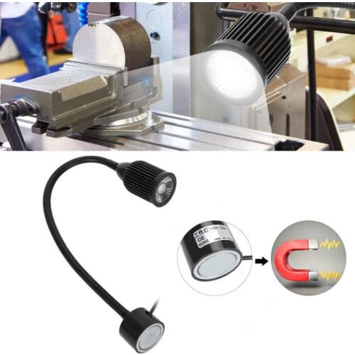 12W Aluminum LED Sewing Machine Light With Flexible Gooseneck And Magnet Base License Plate Lamp Dome Light Auto Headlamps