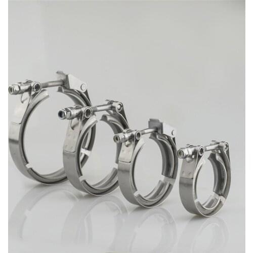 2/2.25/2.36/2.5/2.75/3/3.5 Inch V-Band Clamp Male/Femal Flange Kit V-band Turbo Exhaust Pipes Car Accessories