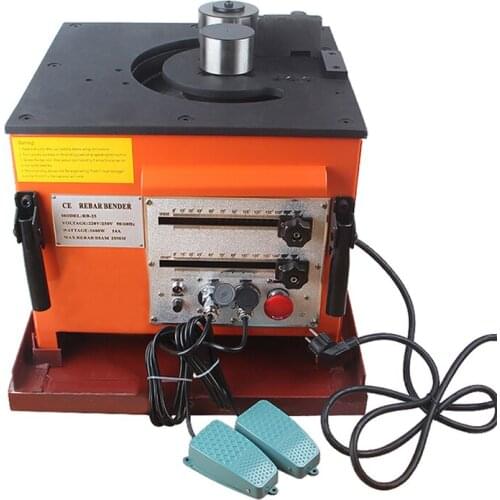 CE ROHS certificate 220V single phase electric Φ4-Φ25mm multi-function steel bar bending cutter RBC-25 steel bar cutting bender