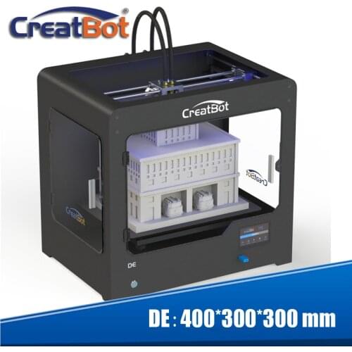 Creatbot Updated Metal Structure FDM 3D Printer build size 400*300*300 mm heated Bed with free Filament and LCD DE02