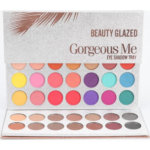 Beauty Glazed 63 Colors the Makeup Eyeshadow Palette Make up Palette Matte Shimmer Pigmented Eye Shadow Powder Pallete set