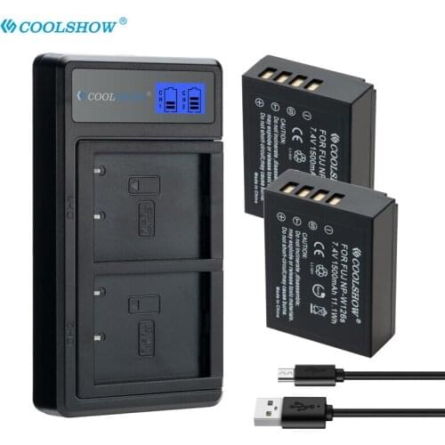 NP-W126 NP-W126S Camera Battery for Fujifilm X100F XPRO1 X-A1 X-H1 HS50EXR XT1 X-T2 X-E1 X-T10 X-T20 Batteries Charger NPW126