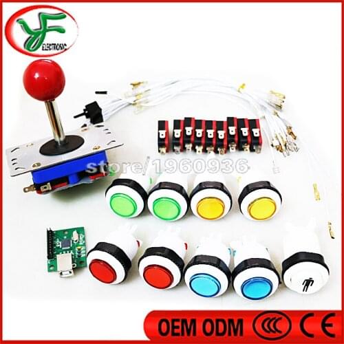 Arcade ZIPPY joystick + USB controller raspberry pi PC PS3 arcade joystick Encoder jamma MAME kit DIY