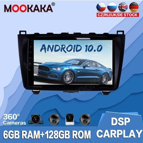 For Mazda 6 2008-2012 Android 10.0 128G Car Multimedia Player Radio GPS Navigation Auto Stereo Recorder Head Unit Audio