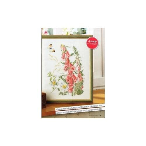 A bunch of pink flowers cross stitch package big bloom 18ct 14ct 11ct cloth cotton thread embroidery DIY handmade needlework