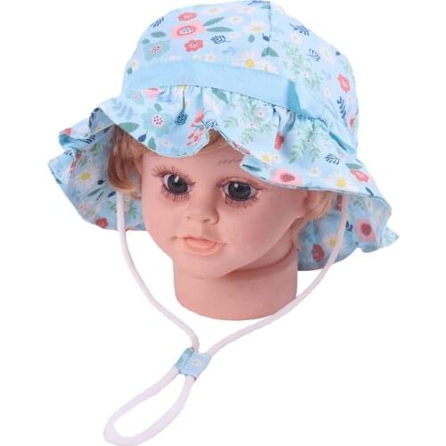 Children Bybe Sun Net Hollow Breathable Hat Prevent Ultraviolet Rays Cartoon Pattern Printing Cap Lovely Adjustable Hat