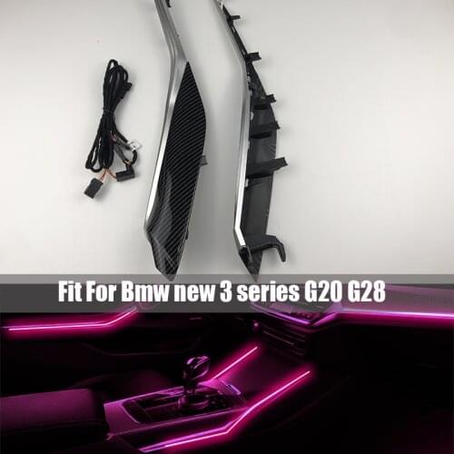 For BMW new 3 Series G20 G28 2020+ Central control Saddle light New Ambient Light LED Decorative Trims With Colorful Atmosphere