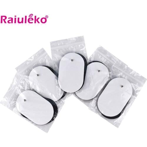 10Pcs/lot 3.5mm Plug Gel Electrode Pads for Nerve Muscle Stimulator TENS Acupuncture Pulse Electric Massager Slimming Massager