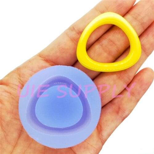 BYL397U Fancy Earrings Silicone Mold Resin Art Necklace Pendant Making Craft Clay Oven Safe Decoration Fondant 35.4mm x 32.8mm