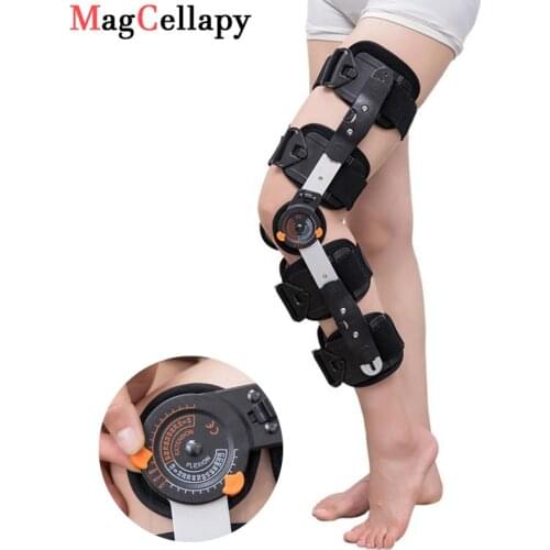 Knee Joint Fixation Bracket Adjustable Hinged Knee Patella Brace Injury Recovery Knee Orthosis ROM Brace and Leg Support