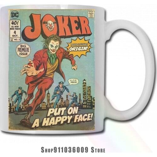 Put On A Happy Face Cartoon Magazine mug cup tazas