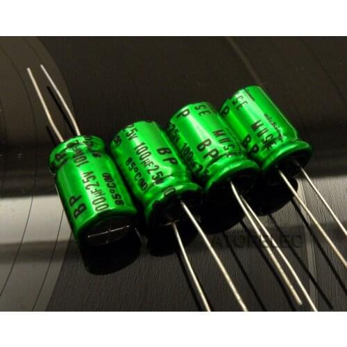 1pc NEW Nichicon MUSE BP ES 100uF/25V (Bi)Non Polar Nonpolar Bipolar HiFi Audio Capacitor