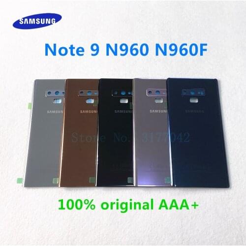 Original Back Cover Rear Plane Case Glass Housing Battery Door For Samsung Galaxy Note 9 N960 SM-N960F N960FD Replacement