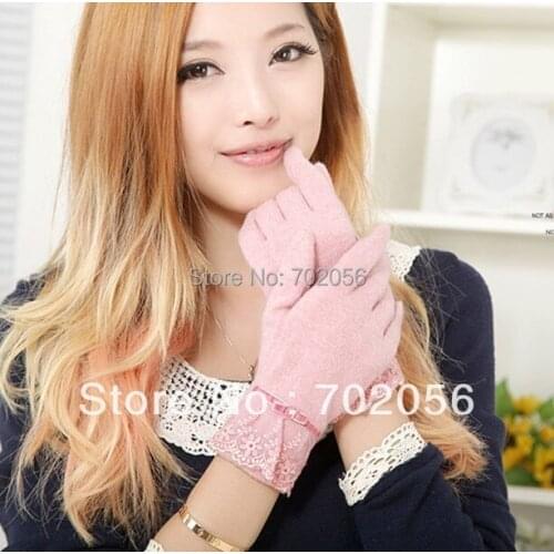 Cashmere wool Gloves Womens ladies golve GLOVES gift mixed color 20pairs/lot #3319