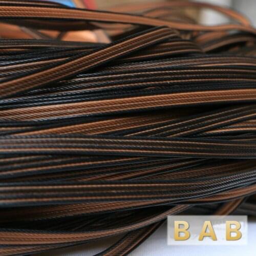 500g 60m Coffee Four lines flat synthetic rattan weaving material plastic rattan for knit and repair chair table etc