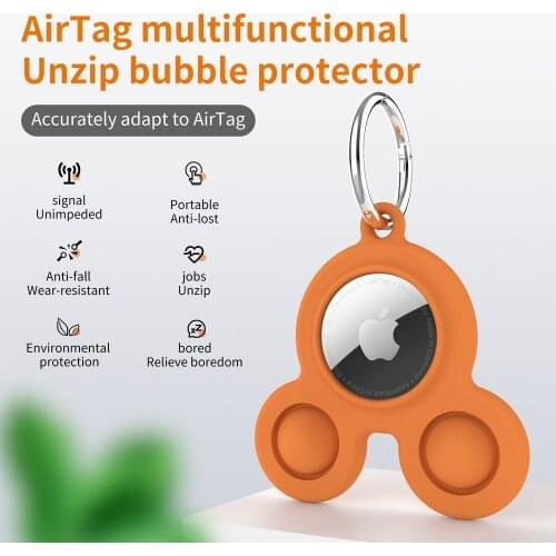Suitable for Apple Airtag Silicone Protector Airtags Locator Anti Loss Device Tracker Protector Decompression