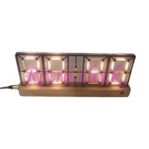 Pseudo-glow LED clock/candle light hollow clock/ceramic lamp clock, retro desktop clock/gift. with remote control