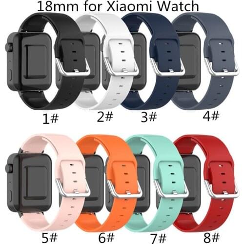 200pcs Strap For XiaoMi Watch Band 18mm Soft TPU Smart Watch Band Comfortable To Wear Watchbands Replacement Bracelet For XiaoMi