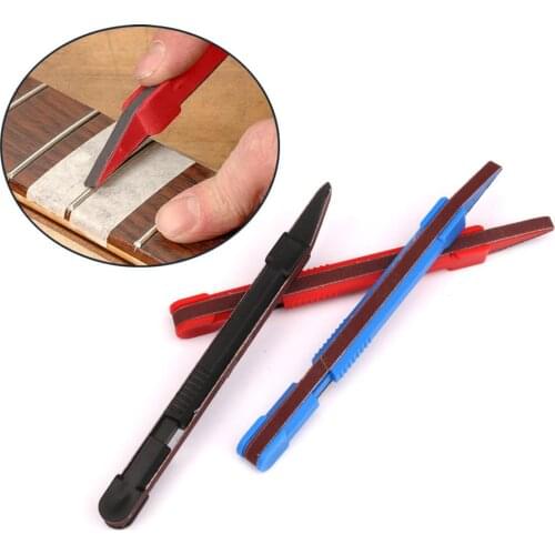 Guitar Bass Fret Polishing Wire File Fretboard Sanding Repair Tool 16cm Nut Saddle Slot Filling Sander Pen Guitarra Accessories