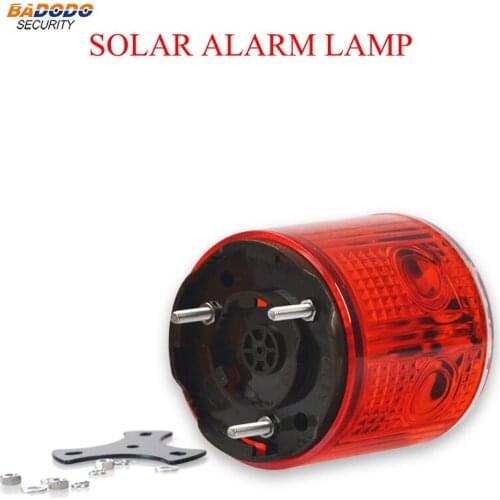 Solar Alarm Lamp Optically Controlled No Switch Solar Warning Alarm Lamp Light Safety Signal Beacon Alarm Lamp Emergency Traffic