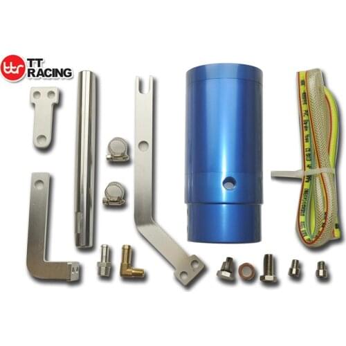 SPLITE_OT_BL - BLUE 0.5L Oil Baffled Catch Can fits Holden V8 LS1 LS2 LS3 / COMMODORE VE V6