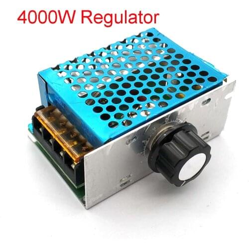 4000W 220V AC SCR Voltage Regulator Dimmer Electric Motor Speed Controller NEW