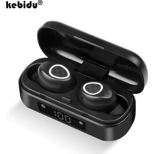 Kebidu MINI HIFI Sound M7 TWS Bluetooth 5.0 Earphone Stereo Wireless Earbuds Sport Earphones Handsfree Gaming Headset with Mic