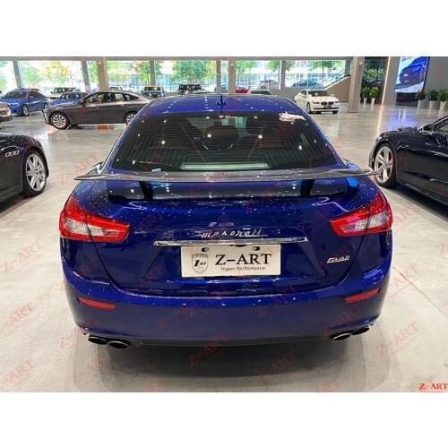 Z-ART carbon fiber rear wing for Ghibli 2014-2020 carbon fiber rear trunk wing for Ghibli carbon fiber tail wing rear spoiler