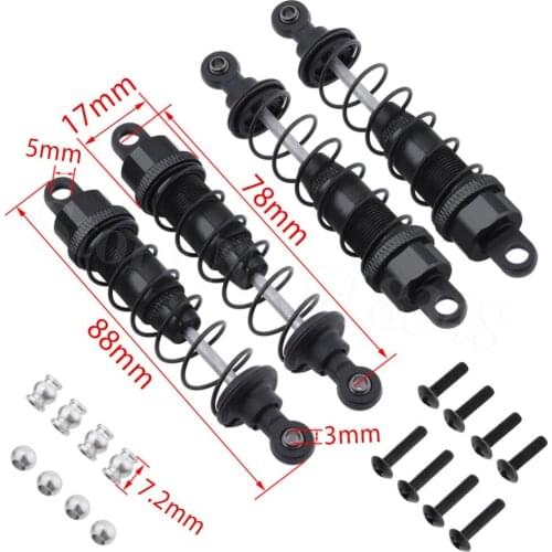 1 set RC Car Rear/Front Shock Absorber(Al.) Blue For FS Racing 1/10 Desert Buggy 53625 Upgrade Parts