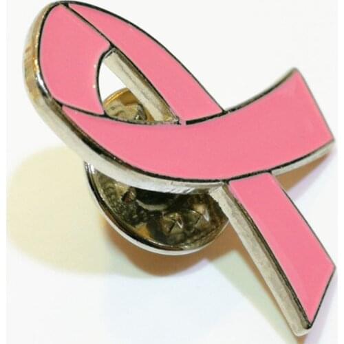 10Pcs/Set Womens Jewelry Enamel Pink Ribbon Brooch Pins Surviving Breast Cancer Awareness Hope Lapel Buttons Badges M2EA