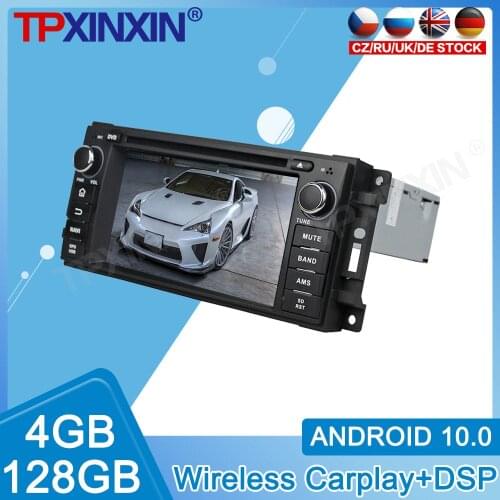 Android10 4+128GB For JEEP Car IPS Touch Screen Radio Car Multimedia Player With DSP Carplay GPS Navigation System