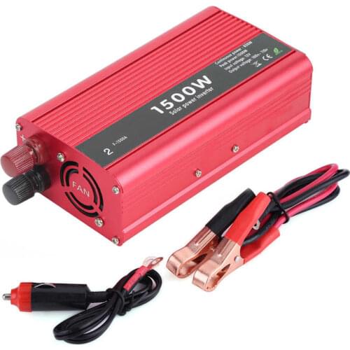 1500W DC 12V to AC 110V Car Power Inverter Converter USB Charger Adapter Auto Accessorie