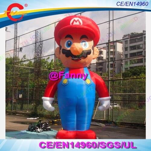 Free air shipping to door,10ft/13ft/20ft giant advertise outdoor inflatable super mario cartoon