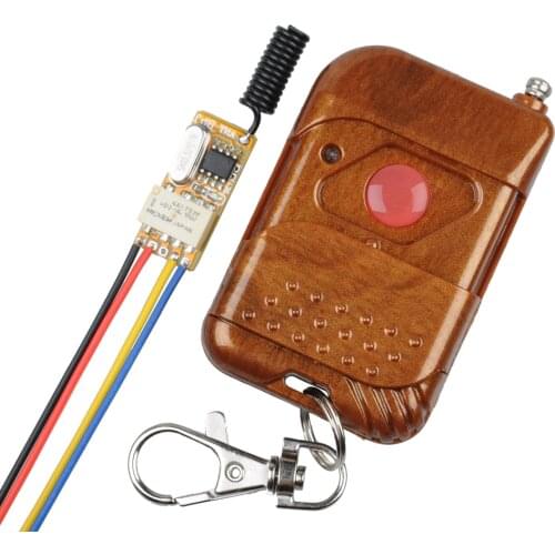 Wireless RF 1CH mini Remote Control Switch 12v 5V DC3.7v to 24v Universal Relay Transmitter 433mhz receiver Module home office